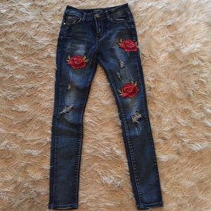 Embroidered jeans